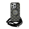 Karl Lagerfeld KLHMP15LHCKCKLCK iPhone 15 Pro 6.1 czarny/black hardcase IML Crossbody Monogram Karl & Choupette Head MagSa